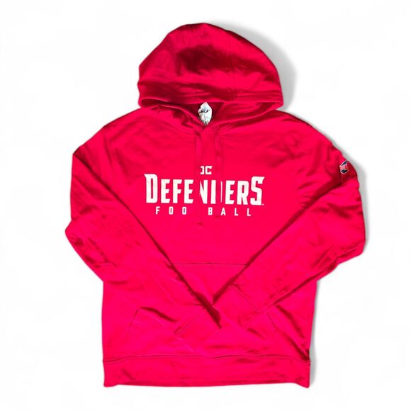 Other - XFL DC Defenders Red Long Sleeve Hoodie Medium Collectible Unisex